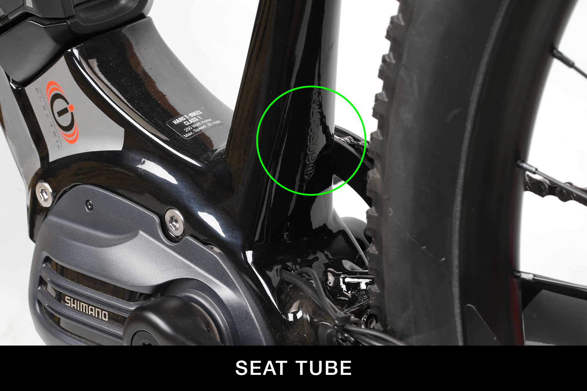 Serial location on seat tube